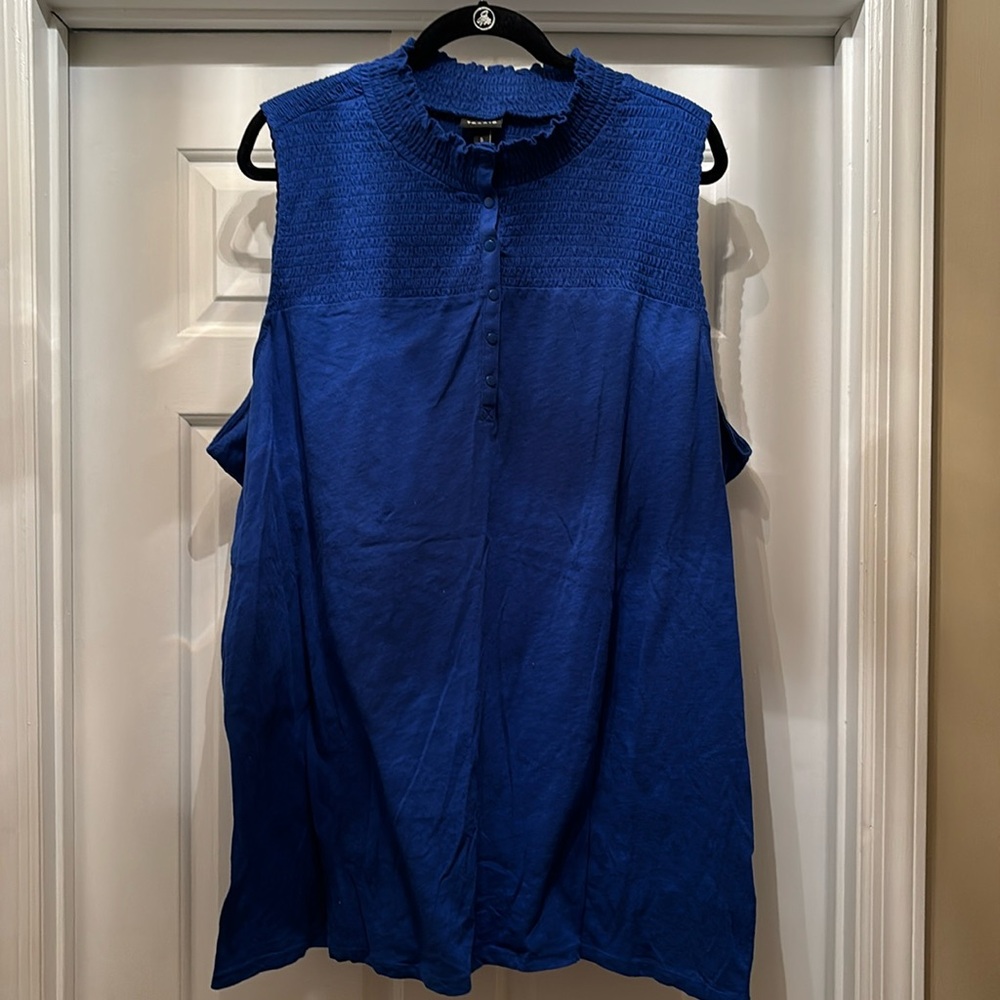 Torrid Blue Sleeveless Shirt
